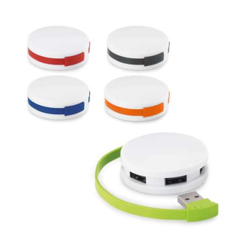 Przejdź do produktu GARDNER. HUB z kablem i 4 portami USB-A z ABS 97357