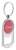 Breloki reklamowe z nadrukiem Bubbles srebrne AP810724
