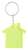 Breloki reklamowe z nadrukiem Abrax safety yellow AP811405