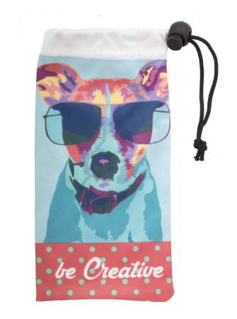 Etui reklamowe z nadrukiem na okulary Subsun białe AP812418