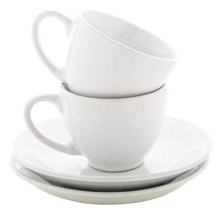 Akcesoria do espresso reklamowe z nadrukiem Mocca białe AP862010