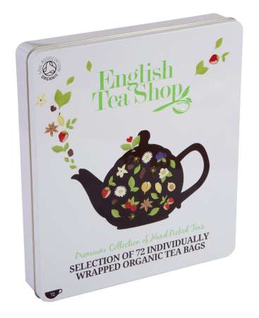 Herbata reklamowa z logo - kolekcja herbat w metalowej puszce Luxury Tea Gift - 72 saszetki