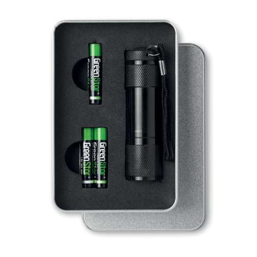 Przejdź do produktu Metalowa latarka z 9 LED LED PLUS KC6860-03