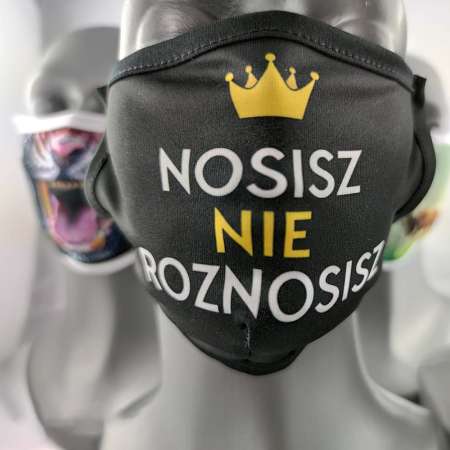 Maseczka antywirusowa z nadrukiem x11
