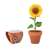 Doniczki reklamowe z nadrukiem SUNFLOWER MO6147-40