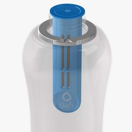 Butelki dafi bidony - niebieska 0,5l plus filtr