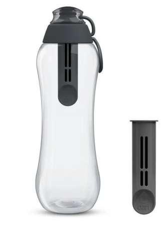 Butelki dafi bidony - czarna 0,7l plus 2 filtry
