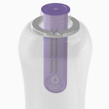 Butelki dafi bidony - fioletowa 0,7l plus 2 filtry