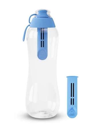 Butelki dafi bidony - niebieska 0,5l plus 2 filtry
