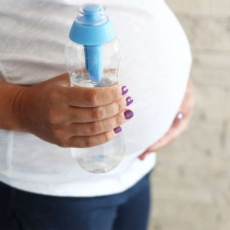 Butelki dafi bidony - niebieska 0,5l plus 2 filtry