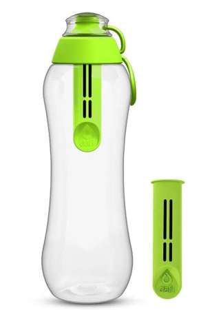 Butelki dafi bidony - zielone 0,5l plus 2 filtry