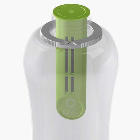 Butelki dafi bidony - zielone 0,5l plus 2 filtry