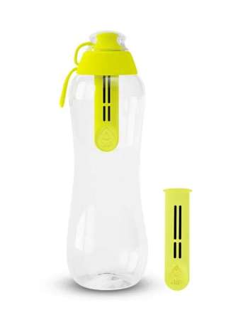 Butelki dafi bidony - żółty 0,5l plus 2 filtry