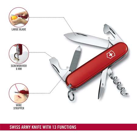 Reklamowe scyzoryki Victorinox z nadrukiem - Sportsman (0.3803)