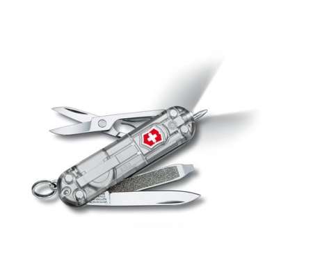 Reklamowe scyzoryki Victorinox z nadrukiem - Signatue Lite silver transparent (0.6226.T7)
