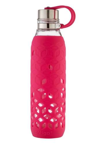 Przejdź do produktu Szklana butelka na wodę z silikonową osłoną Contigo Purity 590ml - Verry Berry 2095681