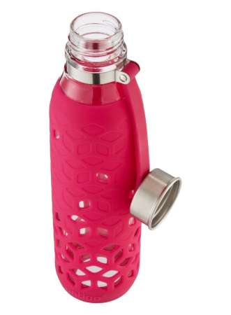 Szklana butelka na wodę z silikonową osłoną Contigo Purity 590ml - Verry Berry 2095681