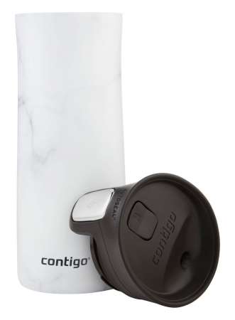 Kubek termiczny Contigo Pinnacle Couture 420ml - White Marble  2104543
