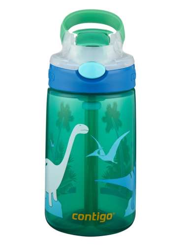 Przejdź do produktu Bidon dla dzieci - Kubek dla dzieci Contigo Gizmo Flip 420ml - Jungle Green Dino 2115035