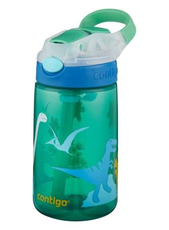 Bidon dla dzieci - Kubek dla dzieci Contigo Gizmo Flip 420ml - Jungle Green Dino 2115035