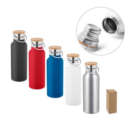 Przejdź do produktu RAGNAR. Butelka próżniowa ze stali nierdzewnej (36% z recyklingu) z izolacją próżniową 570 ml 94602