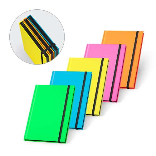 Przejdź do produktu WATTERS. Notatnik A5 z fluorescencyjnego PU z kartkami w linie 93269