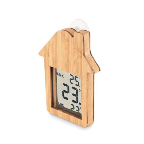 Przejdź do produktu Bambusowa stacja pogodowa HISA MO6468-40