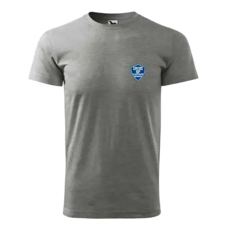 Męska koszulka krótki rękaw Adler Basic 129 ciemnoszary melanż XS