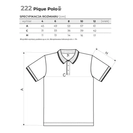 Dziecięce koszulki polo Adler Polo Pique 222 biały 146 cm