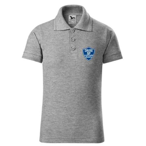 Przejdź do produktu Dziecięce koszulki polo Adler Polo Pique 222 ciemnoszary melanż 146 cm