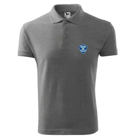 Męska koszulka polo Adler Pique Polo 203 ciemnoszary melanż S