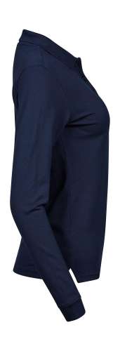 Przejdź do produktu Damskie polo z długim rękawem Luxury Stretch 520.54