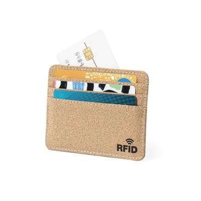 Przejdź do produktu Korkowe etui na karty kredytowe, ochrona RFID V1106-00