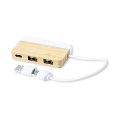 Przejdź do produktu Bambusowe huby USB i USB typu C V1132-00