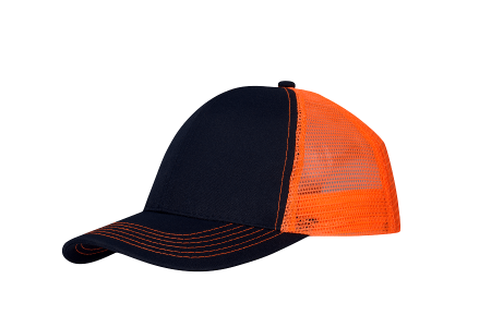 Reklamowa czapka z daszkiem z nadrukiem navy-orange 3819.jpg