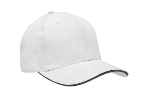Przejdź do produktu Czapka z daszkiem biała-navy 4210
