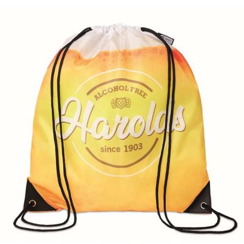 Przejdź do produktu Worek ze sznurkiem rPET z rogami z PU — MB3101 - produkcja na życzenie