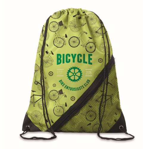 Przejdź do produktu Worek ze sznurkiem z poliestru 210D z rogami z PU — MB3003 - produkcja na życzenie