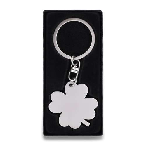 Przejdź do produktu Brelok metalowy Clover, srebrny R73216