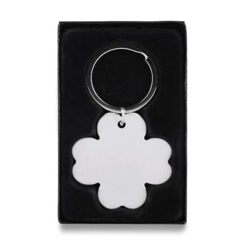 Przejdź do produktu Brelok metalowy 4-leaf clover, srebrny R73191