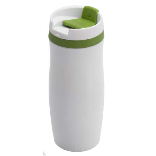Przejdź do produktu Kubek termiczny Viki 390 ml, zielony/biały R08336.05