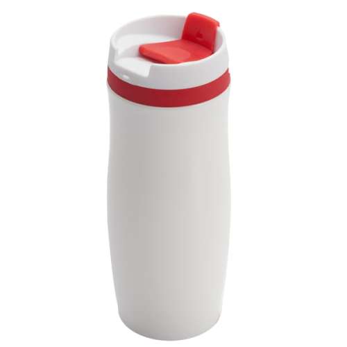 Przejdź do produktu Kubek termiczny Viki 390 ml, czerwony/biały R08336.08