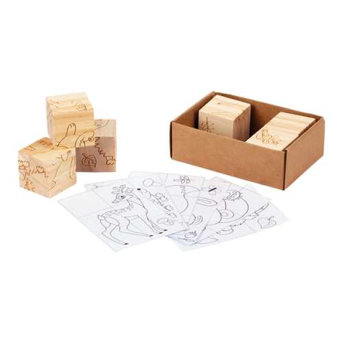 Przejdź do produktu Drewniane klocki Animal World, beżowy R08834.13