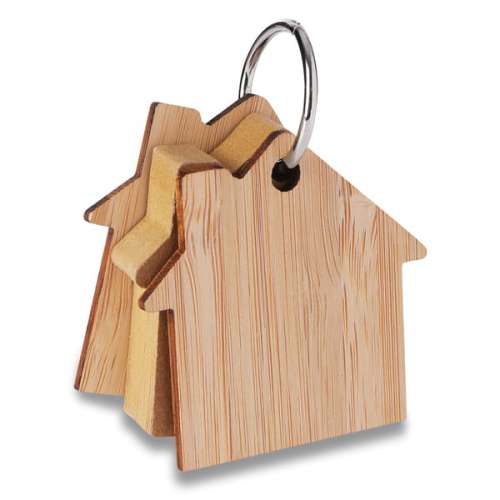 Przejdź do produktu Bambusowy brelok z karteczkami memo Homeland, beżowy R73141.13