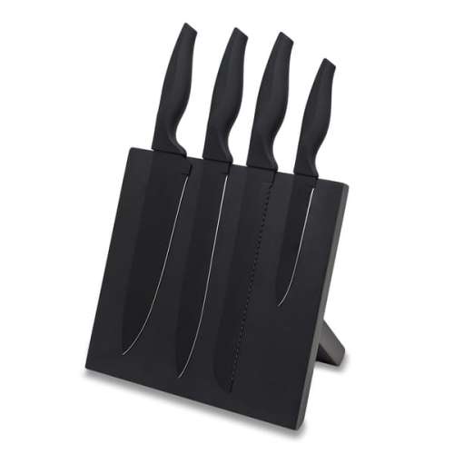 Przejdź do produktu Zestaw noży na bloku magnetycznym Akita, czarny R17166.02