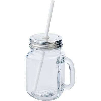 Przejdź do produktu Słoik do picia 480 ml ze słomką V8485-00
