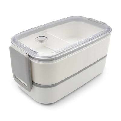 Przejdź do produktu Pudełka śniadaniowe 2 w 1, 2x700 ml, sztućce | Cash V7246-02