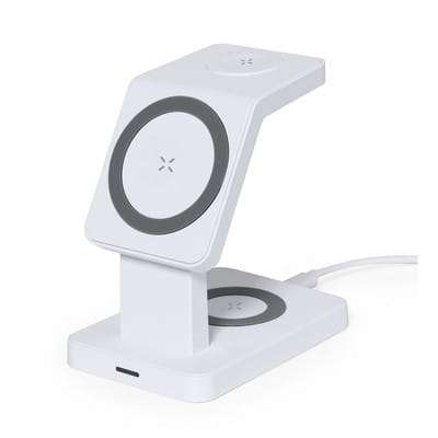 Przejdź do produktu Magnetyczna ładowarka bezprzewodowa 15W, 3 w 1, stojak na telefon V1351-02
