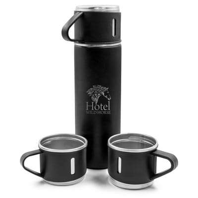 Przejdź do produktu Termos 420 ml i 3 kubki 150 ml | Quavean VA117-03