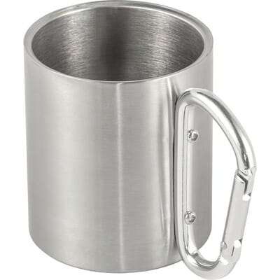 Przejdź do produktu Metalowy kubek 185 ml z karabińczykiem V0646-32